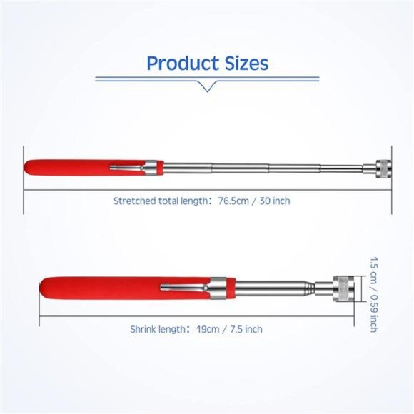 4 Pcs Telescoping Magnet Pickup Tool Extendable Magnetic Stick Pick up Grab Tool - Picture 2 of 7